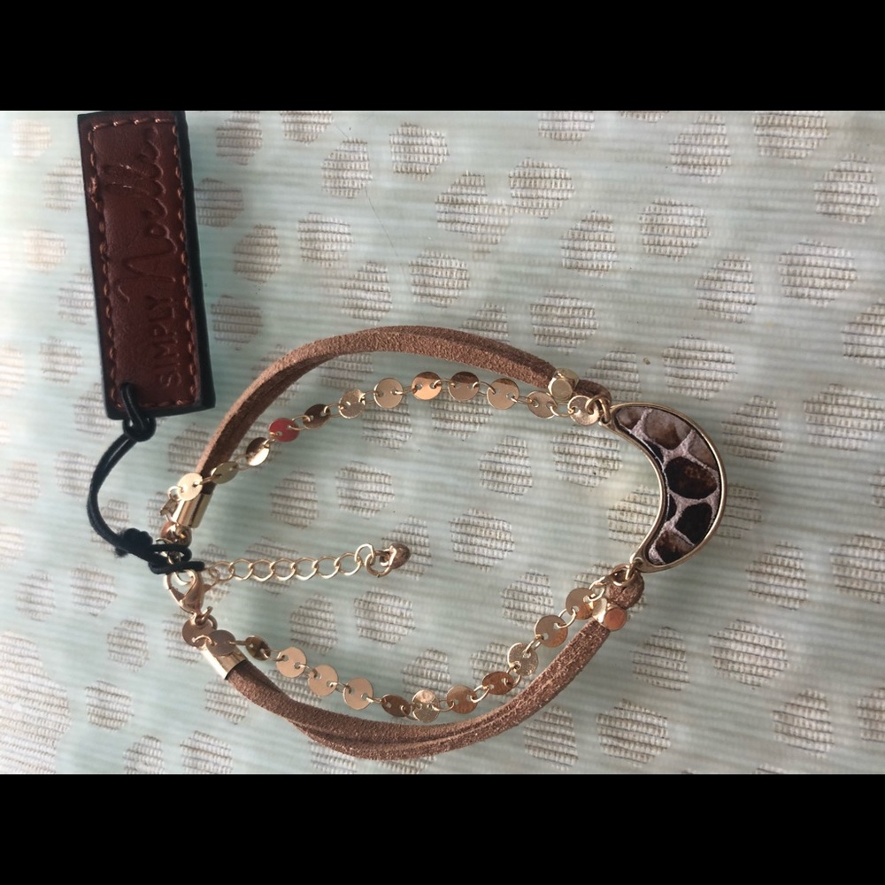 SNAKESKIN/LEATHER bracelet/necklace duo! +BONUS! - Picture 5 of 6